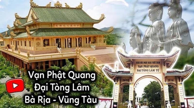 Vạn Phật Đài tại chùa Đại Tòng Lâm ở Bà Rịa, công trình tôn trí 10.000 tượng Phật nhỏ, thể hiện sự phổ độ rộng khắp